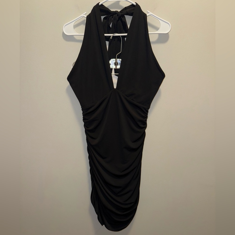 Abercrombie & Fitch Elegant Black Halter Dress